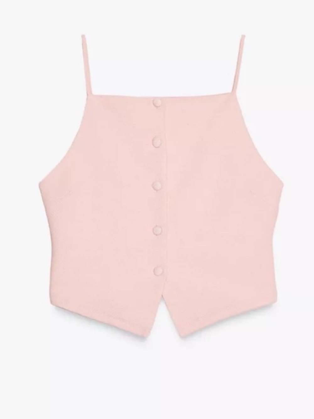 Zara Pink Waistcoat Top